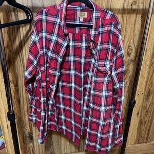 The Foundry Red Plaid Button-Up Shirt 4xlt